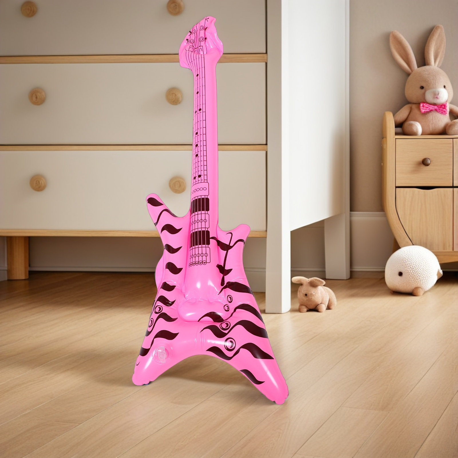 Musical Instrument That You Blow Into - Guitarra Inflable de Rock and Roll,
