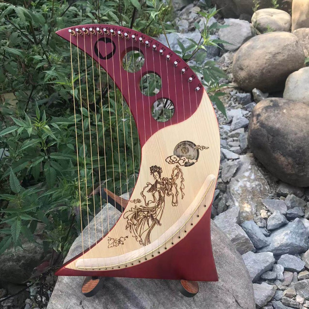 Arpa Lírica de Madera Maciza V - Musical Instrument Harp reseña y precio