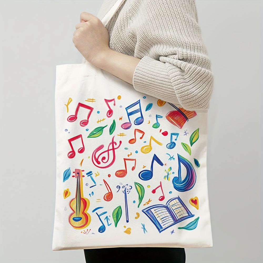 Bolsa de lona con estampado de - Musical Instrument Shop reseña y precio