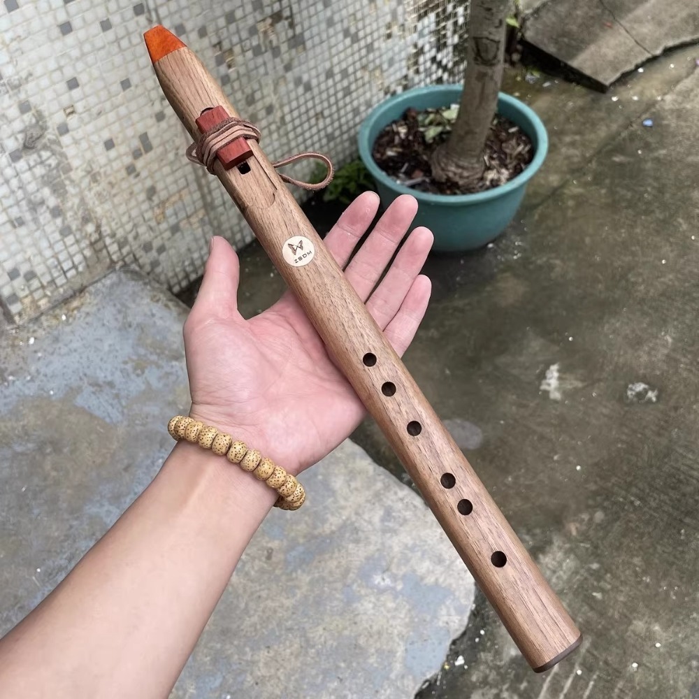 Flauta vertical de madera con  - Musical Instrument Of India reseña y precio
