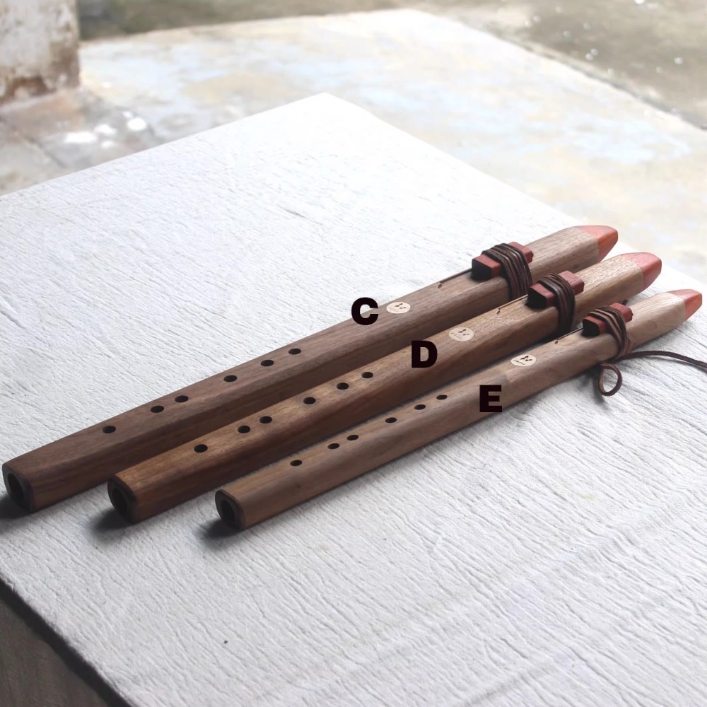 Flauta vertical de madera con  - Musical Instrument Of India reseña y precio
