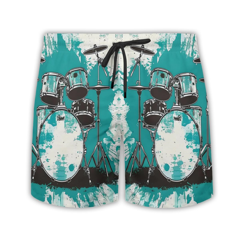 Drum Lover-pantalones cortos p - Musical Instrument Hawaii reseña y precio