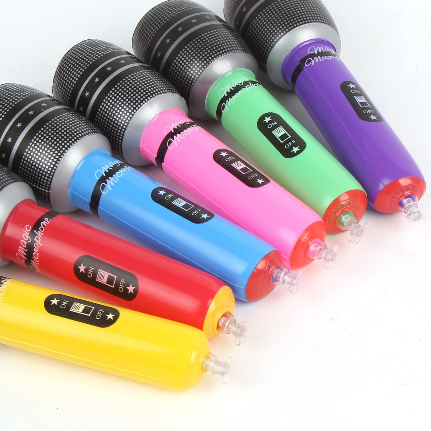 4 Uds micrófonos inflables Col - Musical Instrument That You Blow Into reseña y precio