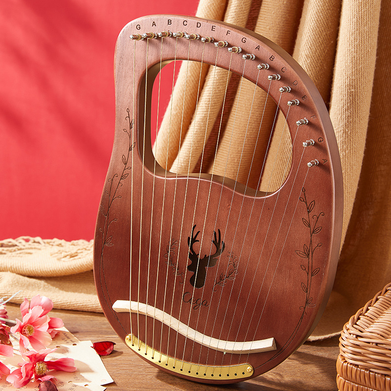 Lira de 16 Cuerdas, Arpa de Ma - Musical Instrument Harp reseña y precio