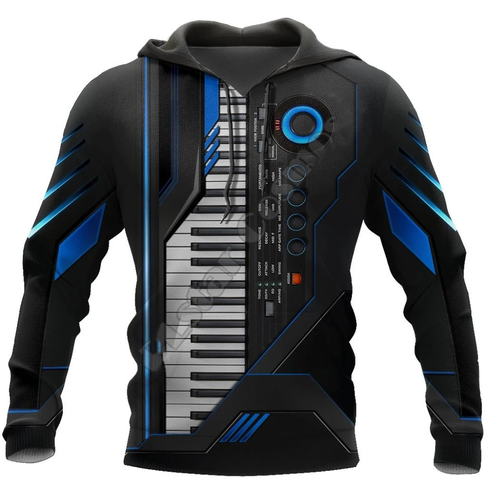 Sudadera con capucha para homb - Musical Instrument Shop reseña y precio