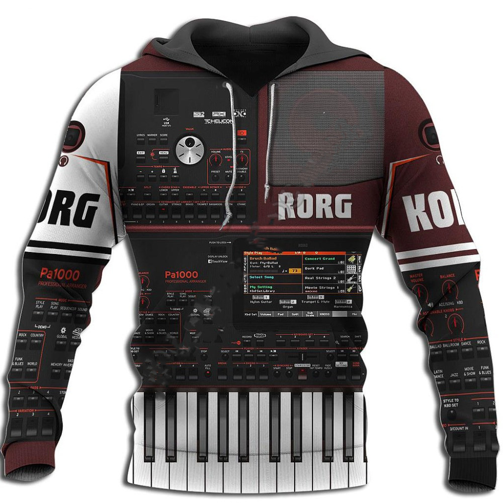 Sudadera con capucha para homb - Musical Instrument Shop reseña y precio