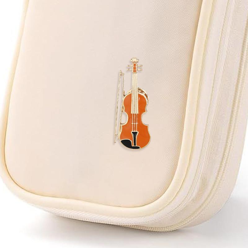1 Broche de Esmalte con Forma  - Musical Instrument In Orchestra reseña y precio