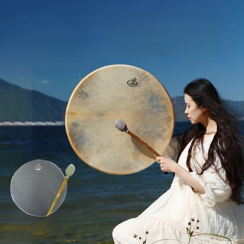 Tambor chamánico circular de p - Musical Instrument Of India reseña y precio