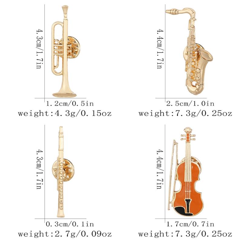 Broches de Esmalte con Forma d - Musical Instrument In Orchestra reseña y precio