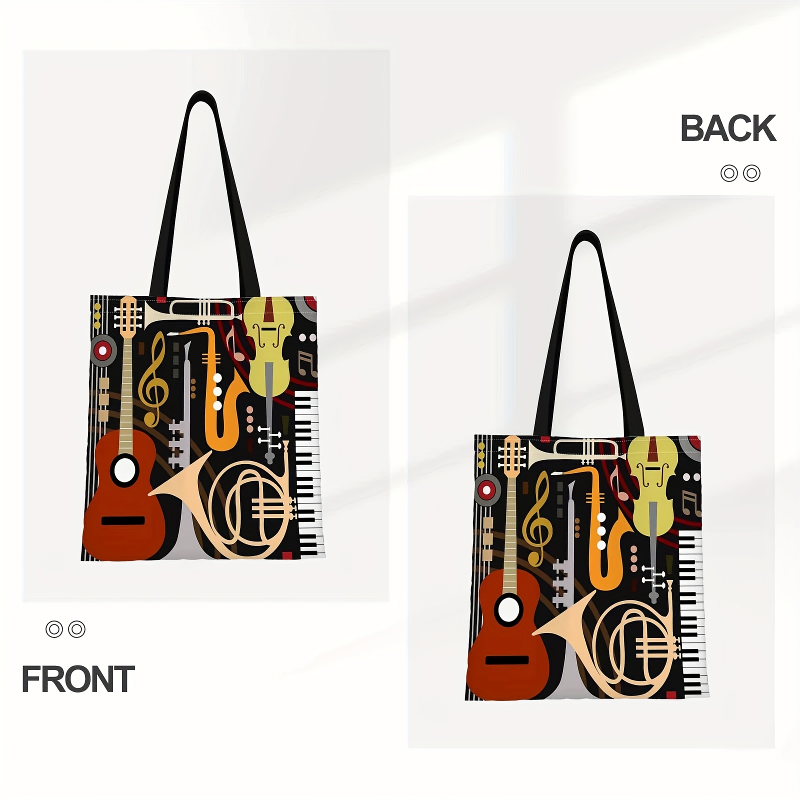 Bolso de hombro con estampado  - Musical Instrument Shop reseña y precio